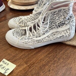 Scribble High-Top Sneakers